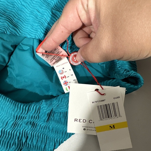 NWT $158 Red Carter [ Medium‎ / 8 US ] The Wave Lace Up One Piece Swimsuit - Picture 8 of 13